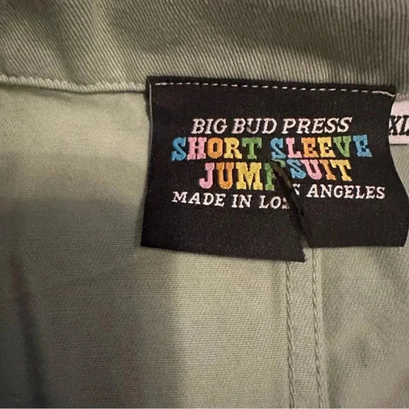 Big Bud Press Jumpsuit short sleeve light green size 6X - Picture 5 of 6